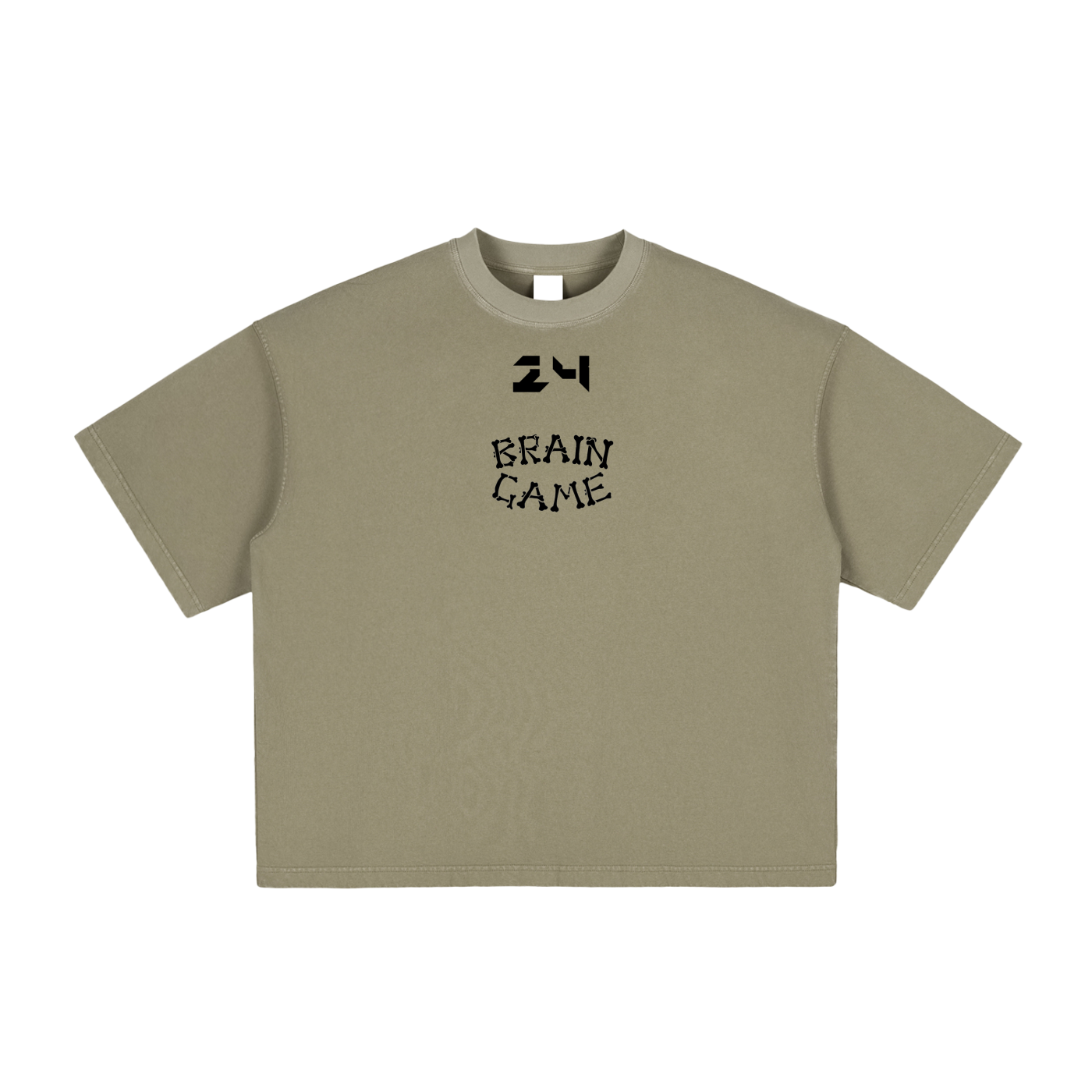 BG Vintage Washed T-Shirt(Boxy)