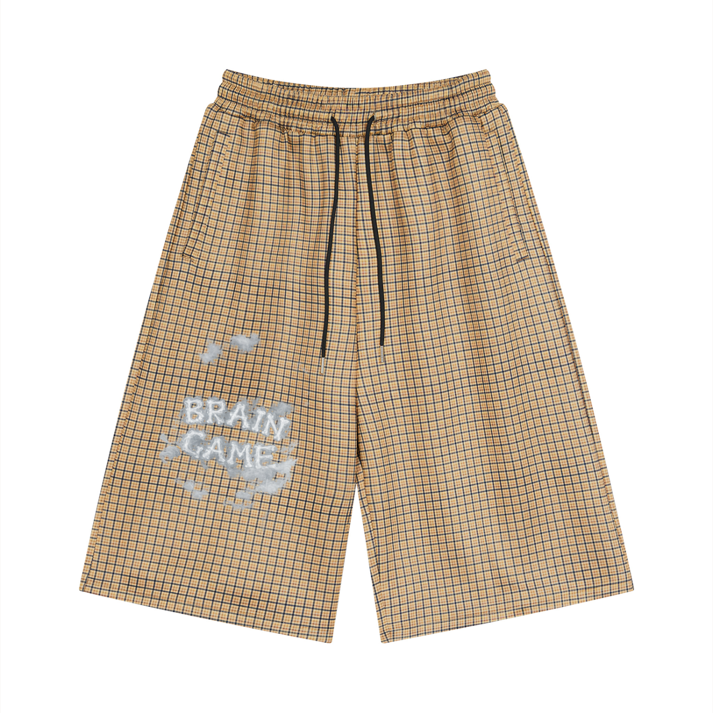 BG Unisex “In The Clouds” Plaid Shorts