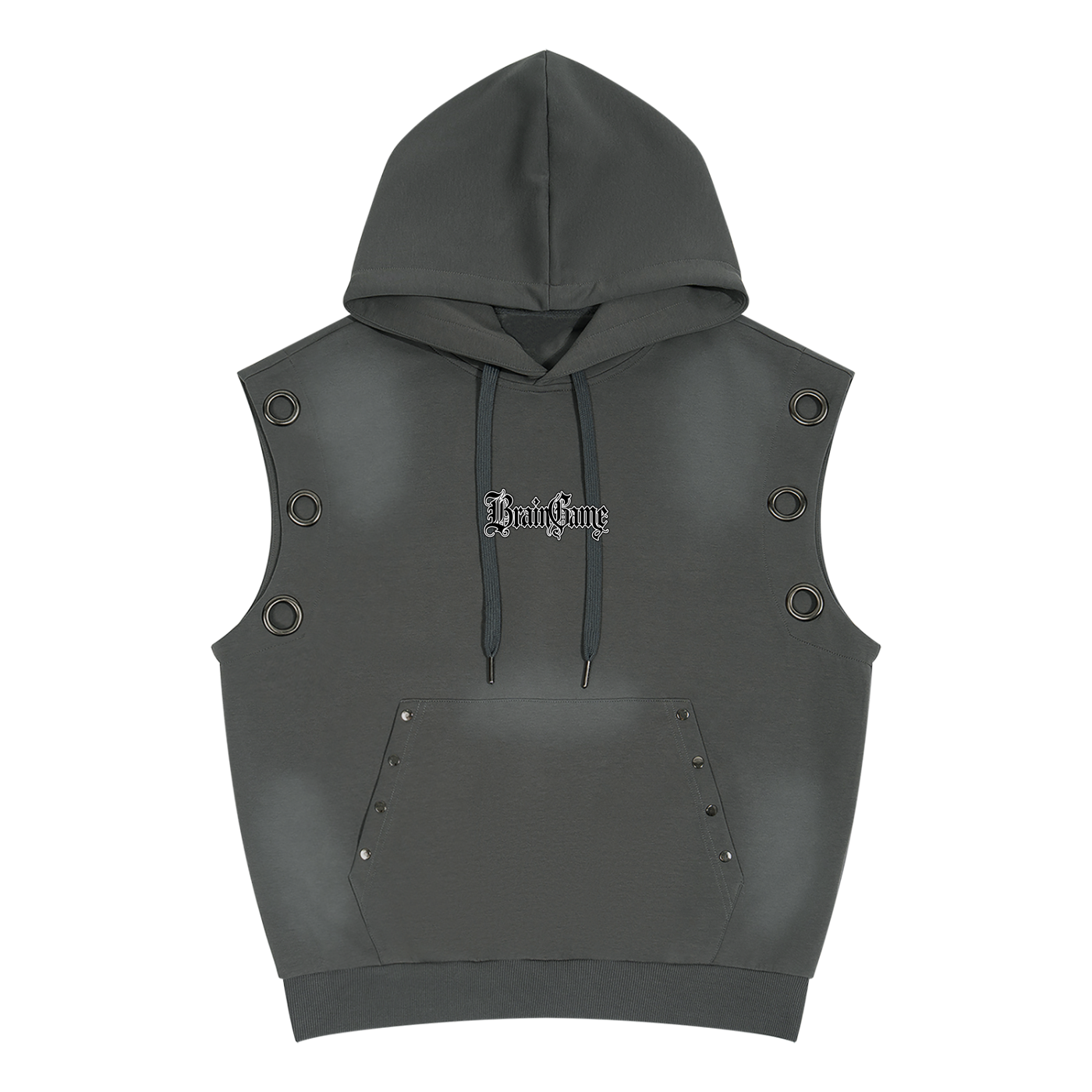 BG “Royalty” Unisex Vintage Wash Sleeveless Hoodie