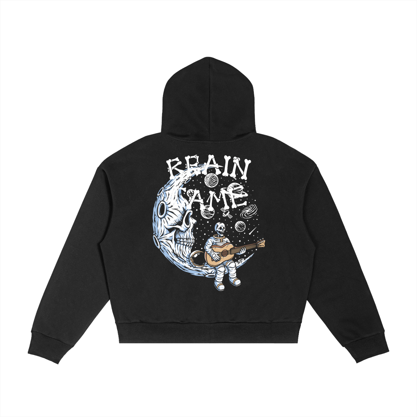 BG “MoonMan” Plaid Boxy Hoodie