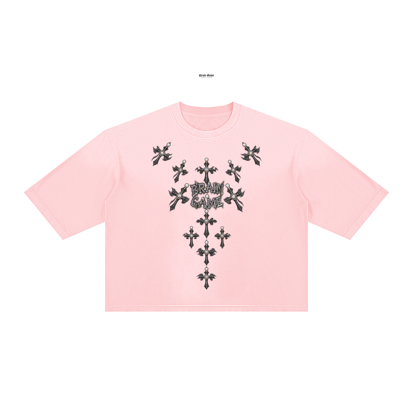 BG Unisex ”Almighty” Vintage Wash Boxy T-Shirt