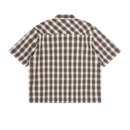 BG Plaid Short Sleeve Boxy Shirt