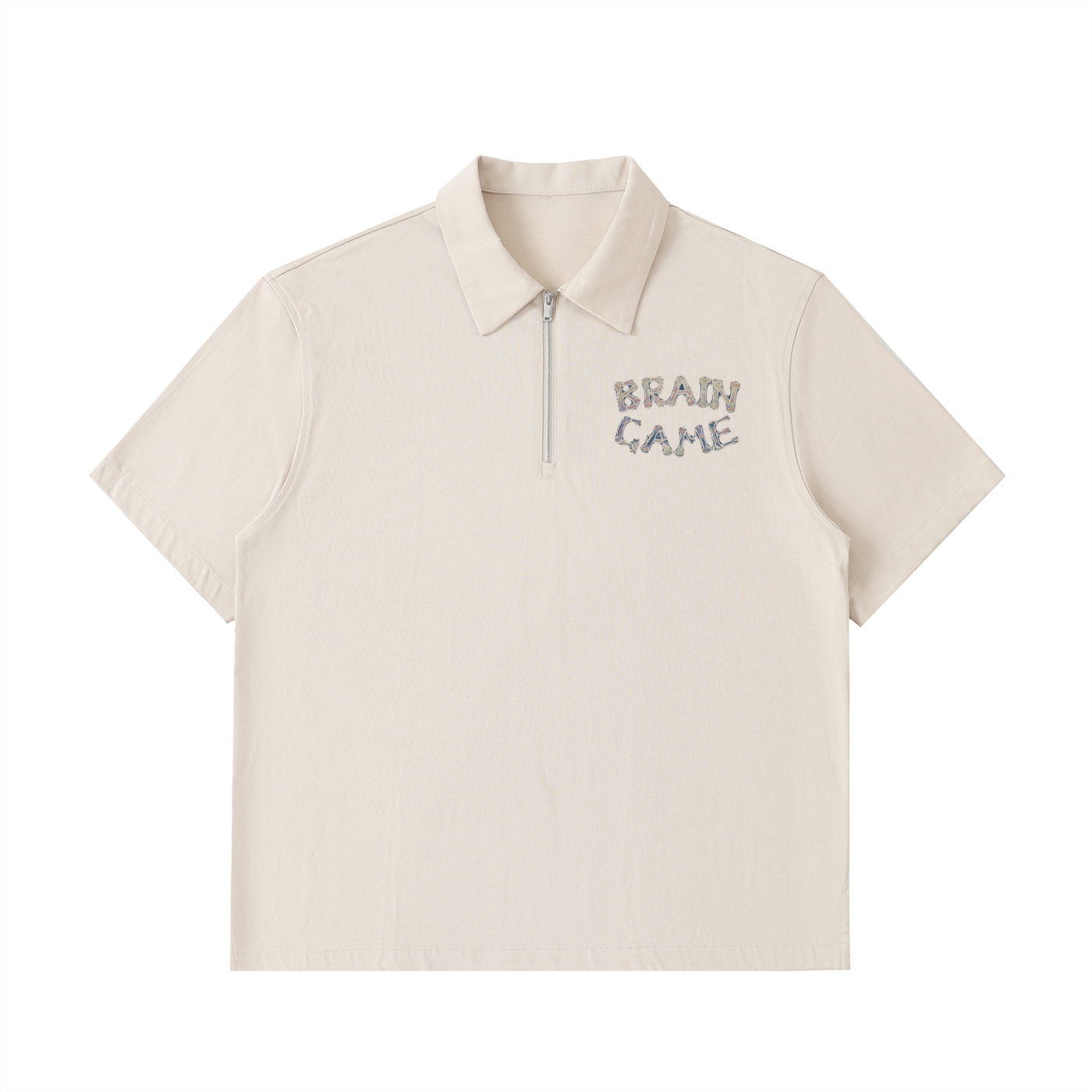 BG “Dynasty” Zip Cotton Polo Shirt