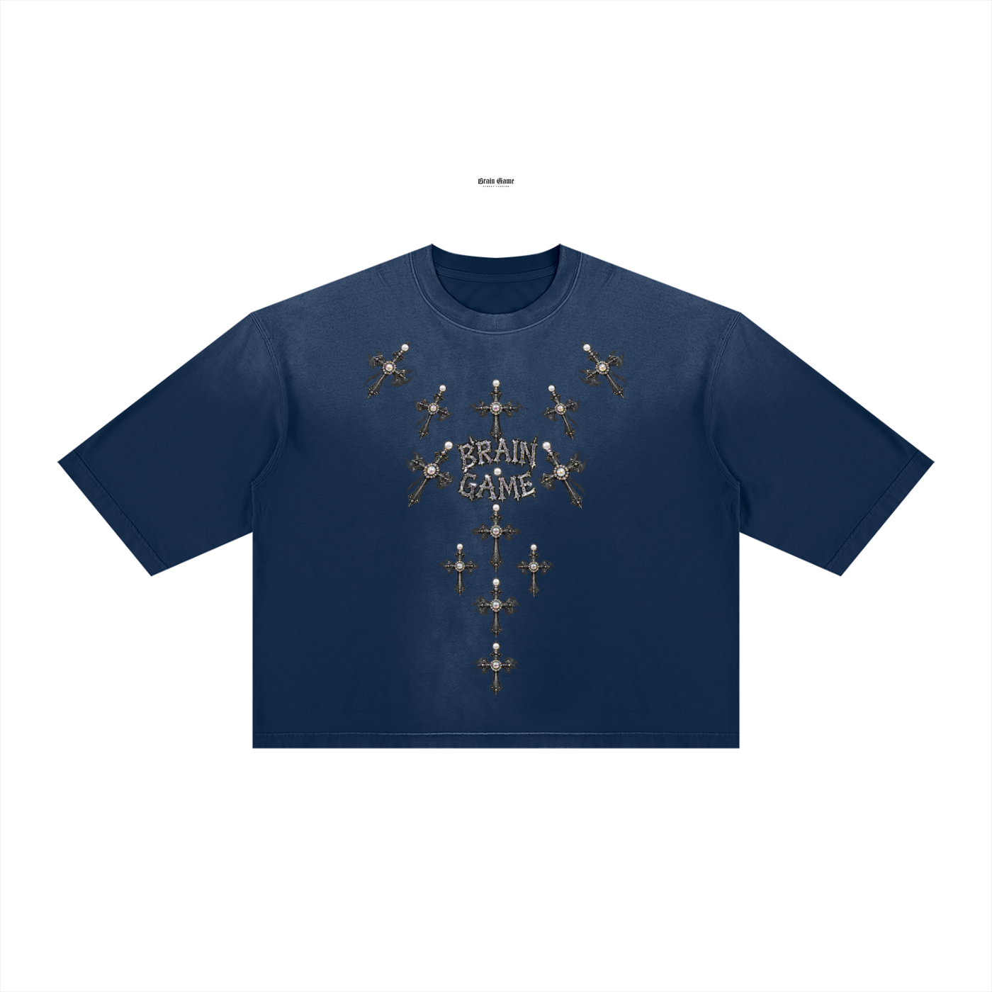 BG Unisex ”Almighty” Vintage Wash Boxy T-Shirt