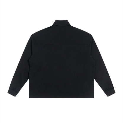 BG “Half-Zip” Raw Edge Sweatshirt