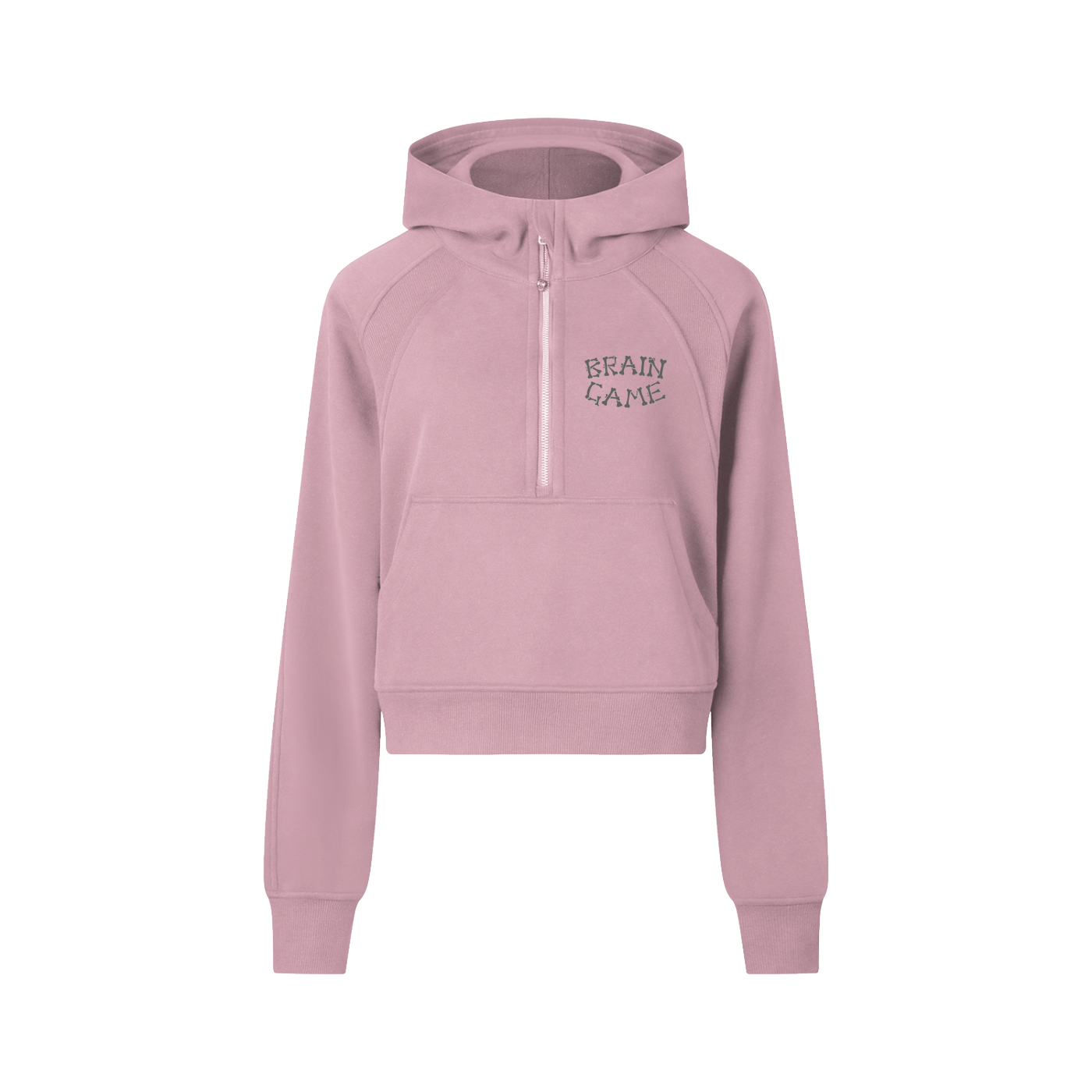 BG Womens Cropped Half-Zip Hoodie
