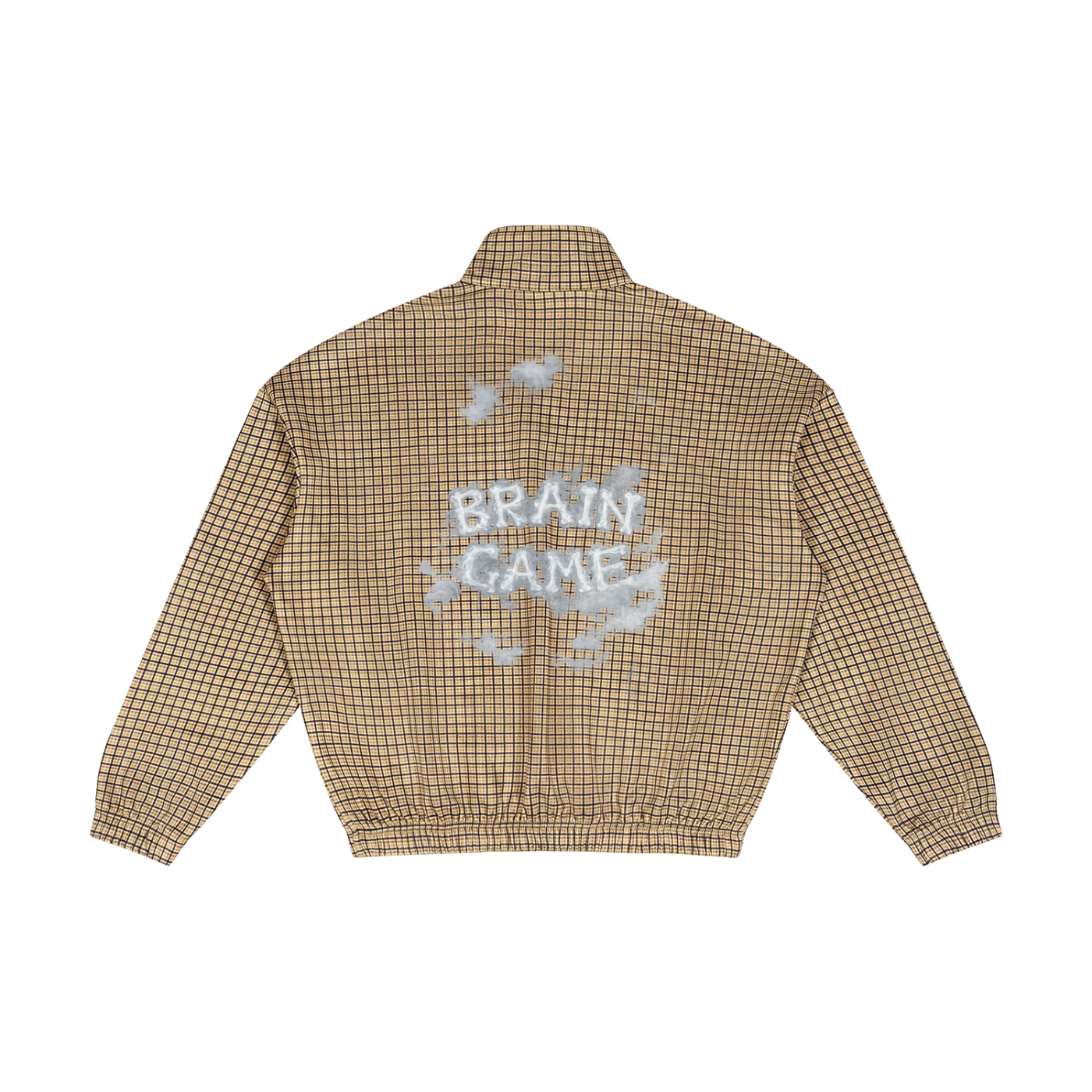 BG Unisex “In The Clouds” Plaid-Zip Sweatshirt