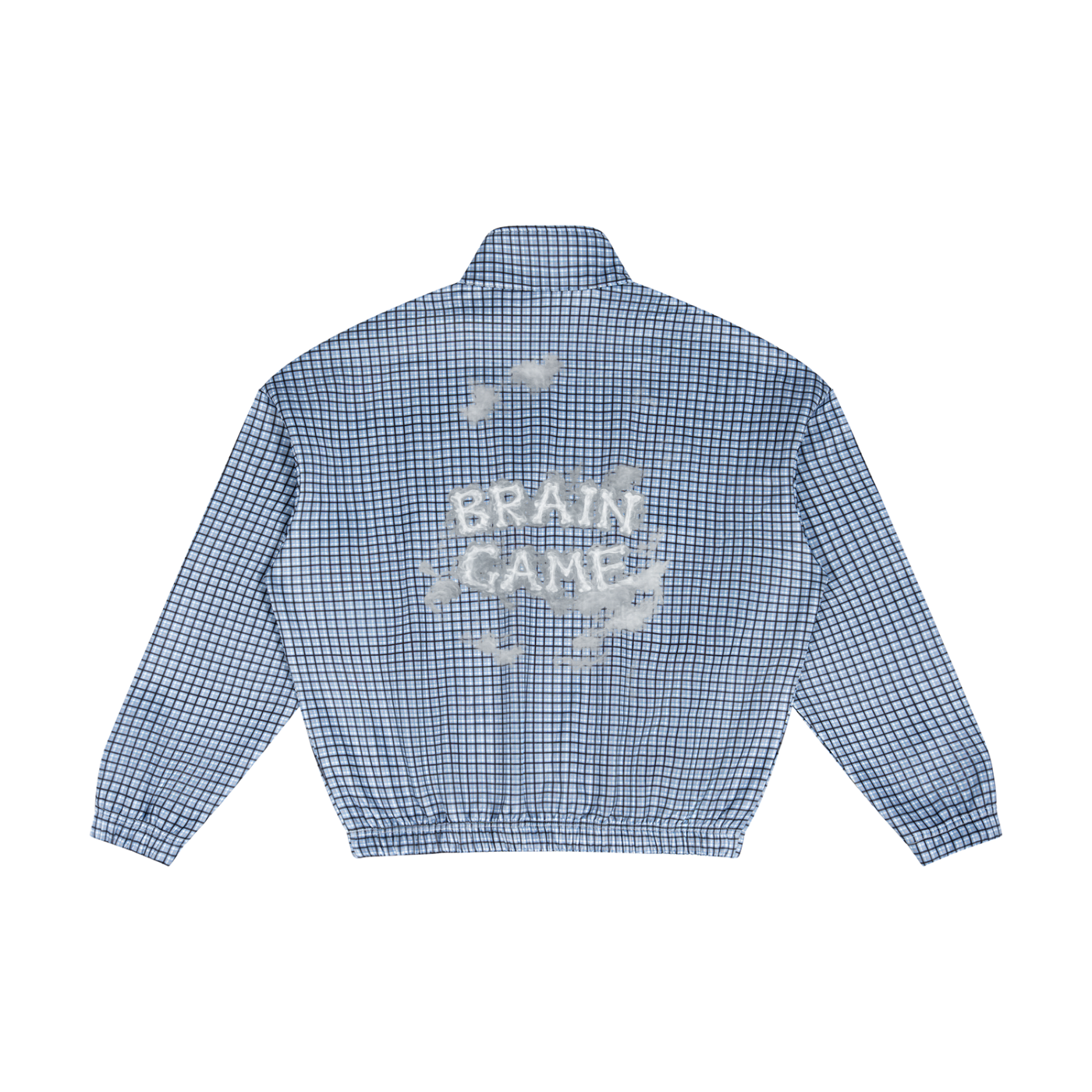 BG Unisex “In The Clouds” Plaid-Zip Sweatshirt
