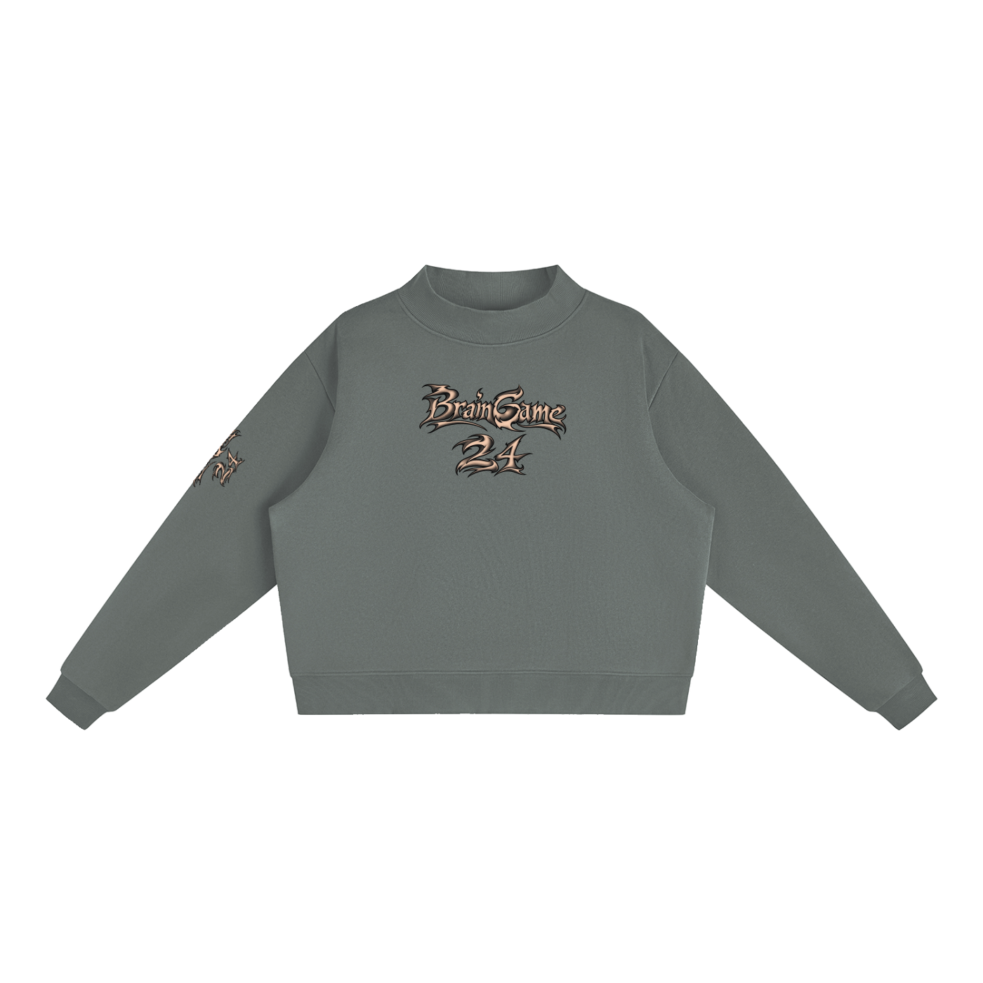 BG Essential “New Wave” Mock-Neck Crew