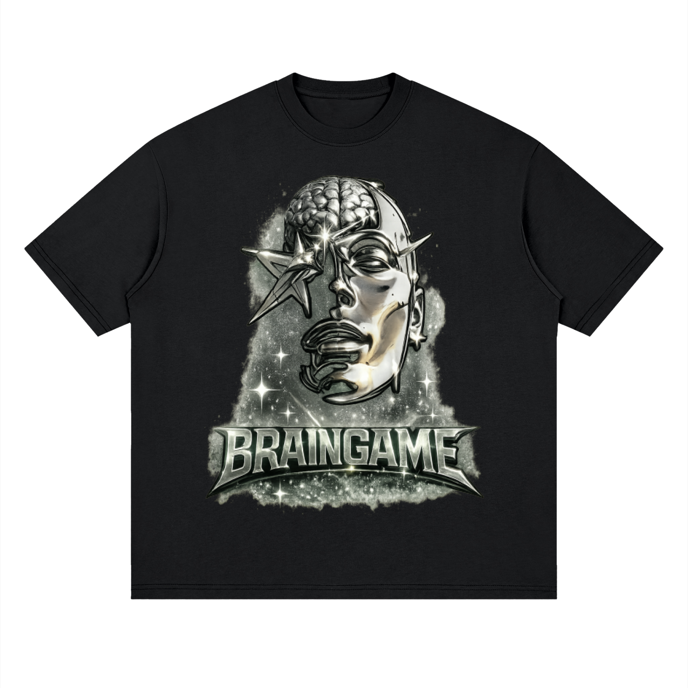 BG “Platinum Brain” Loose Drop Shoulder T-Shirt