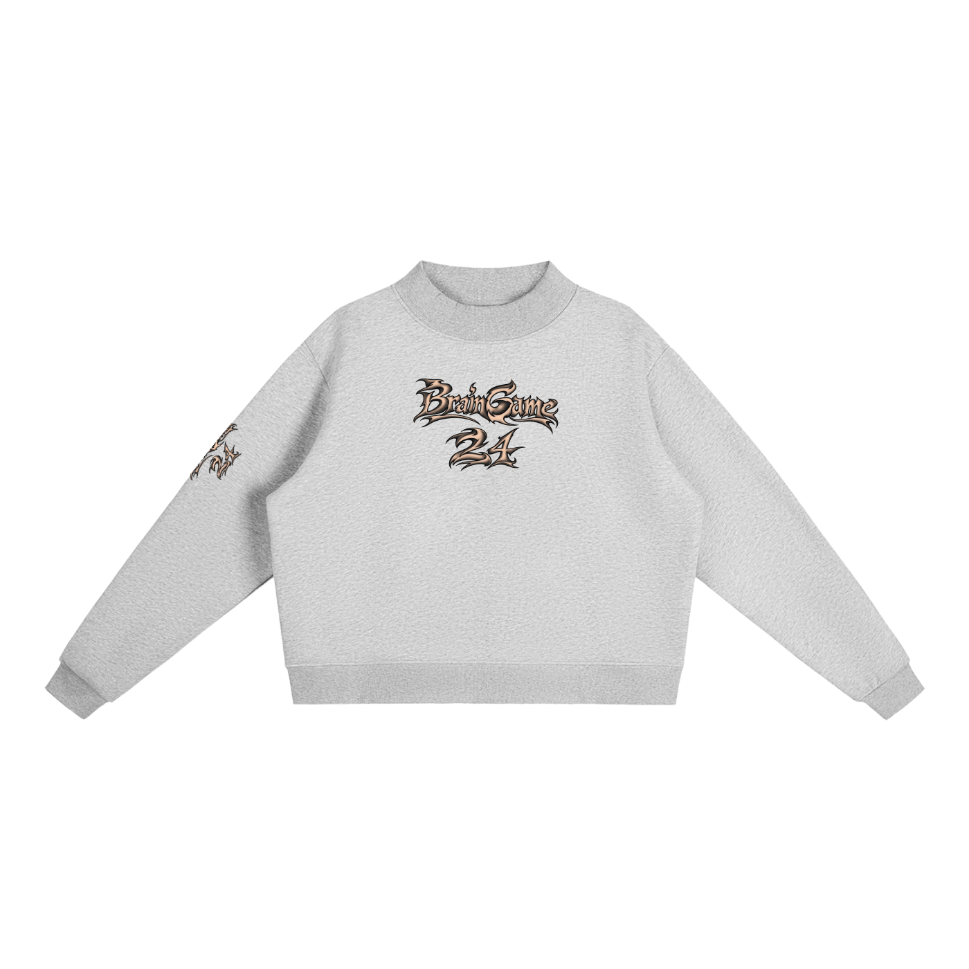 BG Essential “New Wave” Mock-Neck Crew