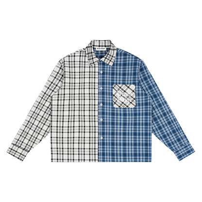 BG Unisex Oversized Plaid Shirt