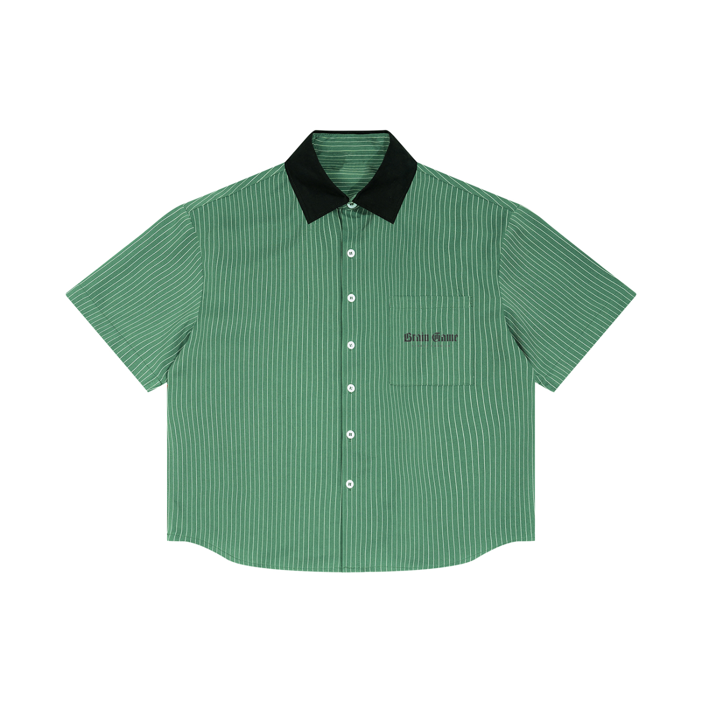 BG Unisex Contrast Collar Shirt Boxy