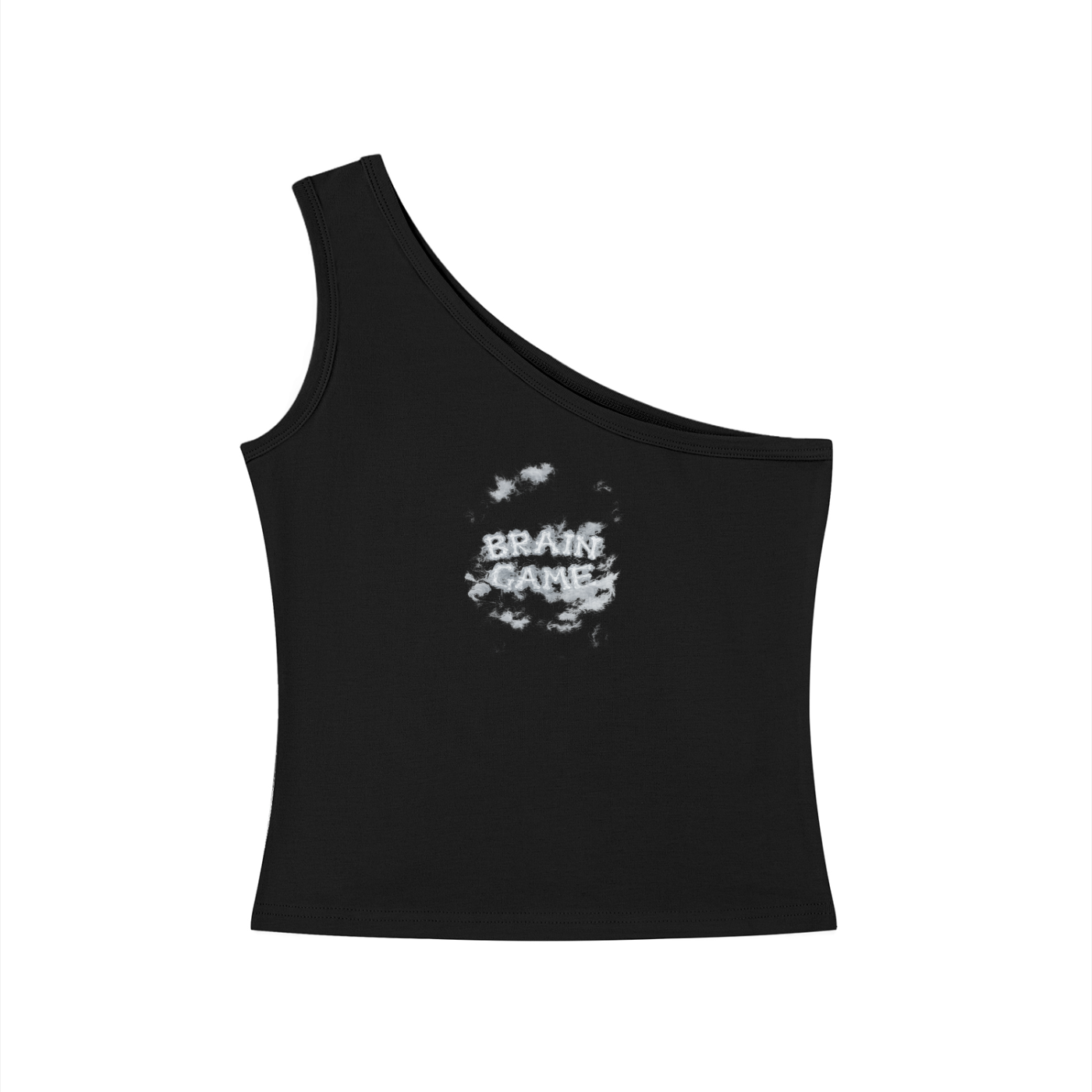 BG Women's “In The Clouds” One-Shoulder Crop T