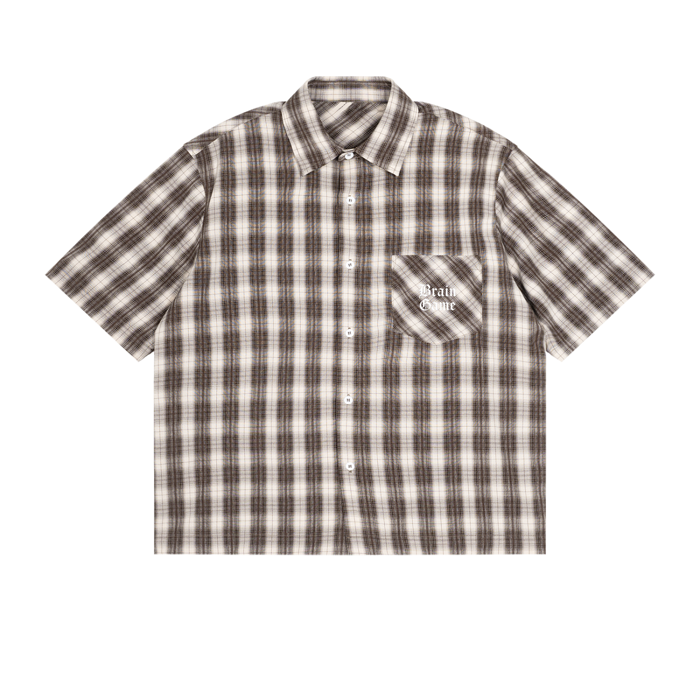 BG Plaid Short Sleeve Boxy Shirt