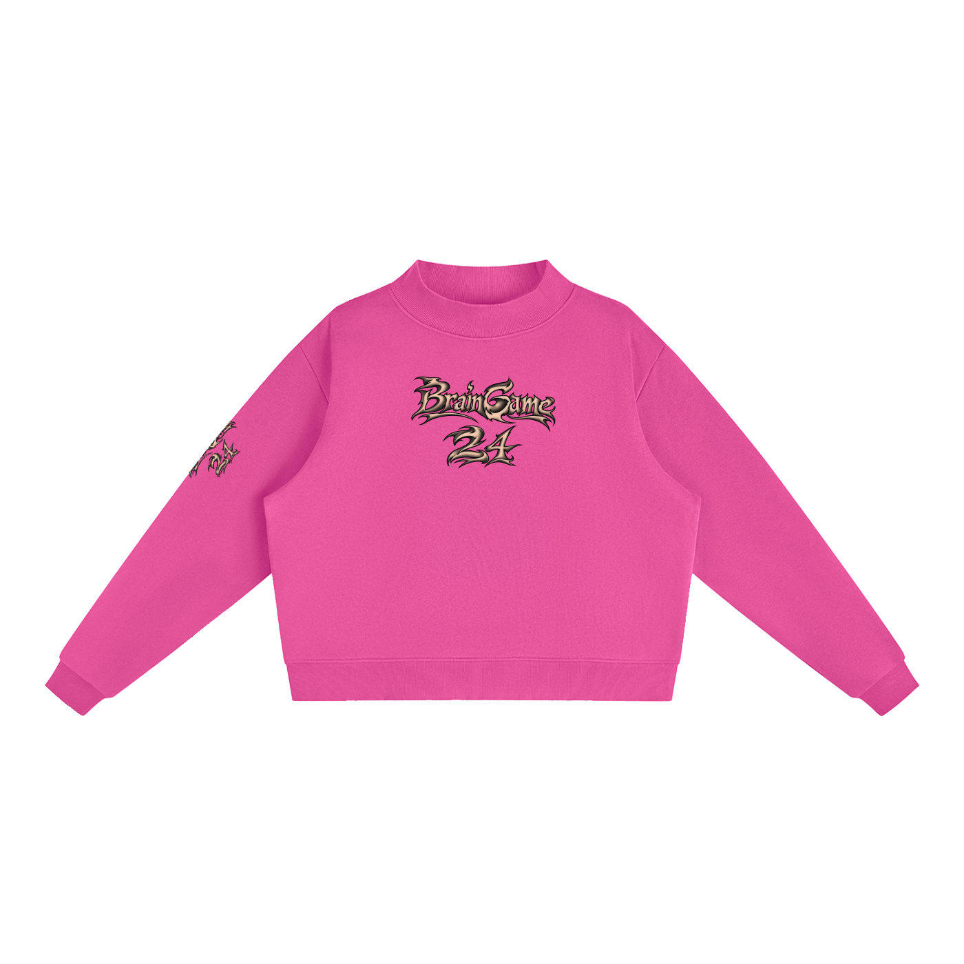 BG Essential “New Wave” Mock-Neck Crew