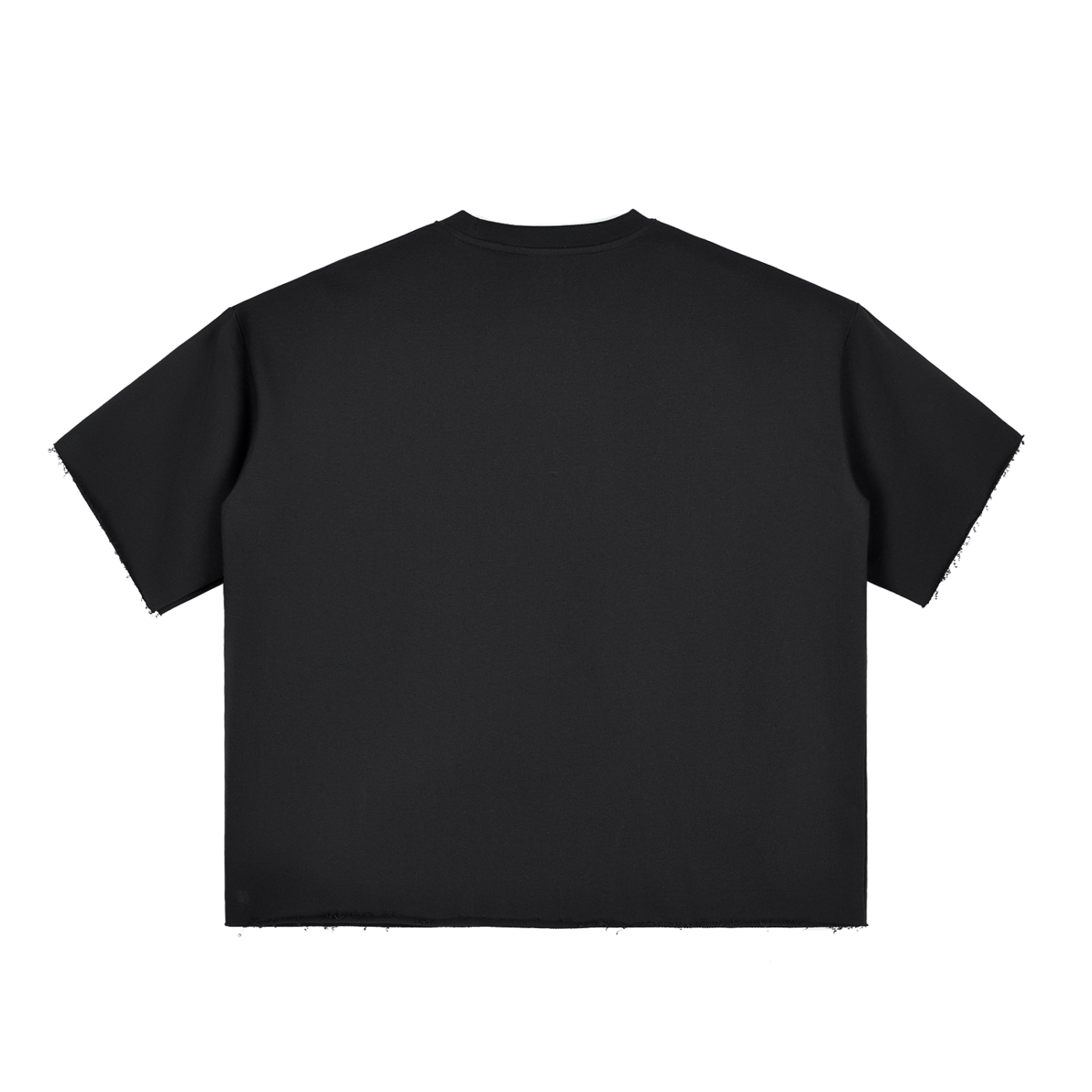 BG Boxy Half-Sleeve Raw-Edge T-Shirt