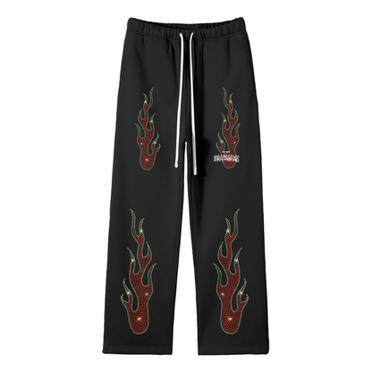 BG Color Fleece Unisex Straight Leg Pants