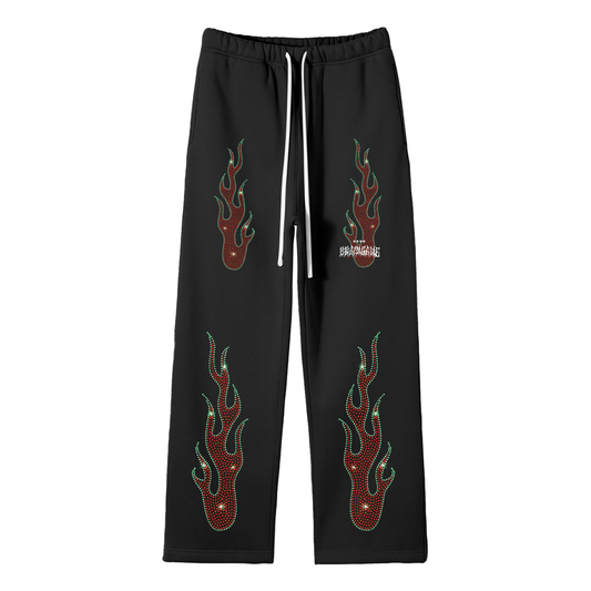 BG Color Fleece Unisex Straight Leg Pants