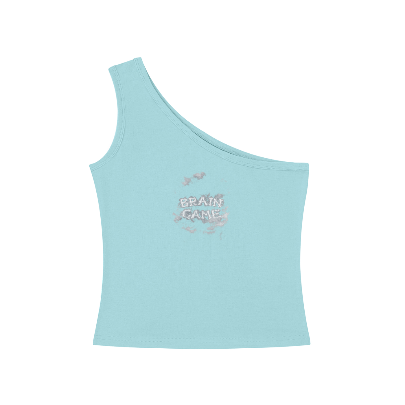 BG Women's “In The Clouds” One-Shoulder Crop T