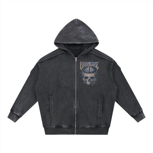 BG “Bikers”  Raw Edge Hoodie