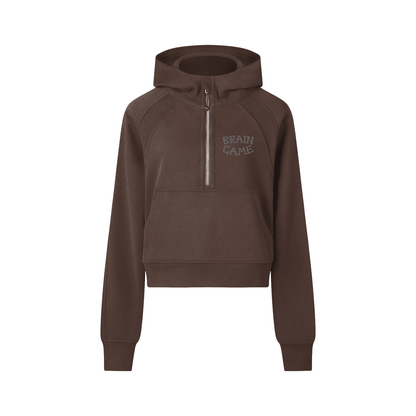 BG Women’s Cropped Half-Zip Hoodie
