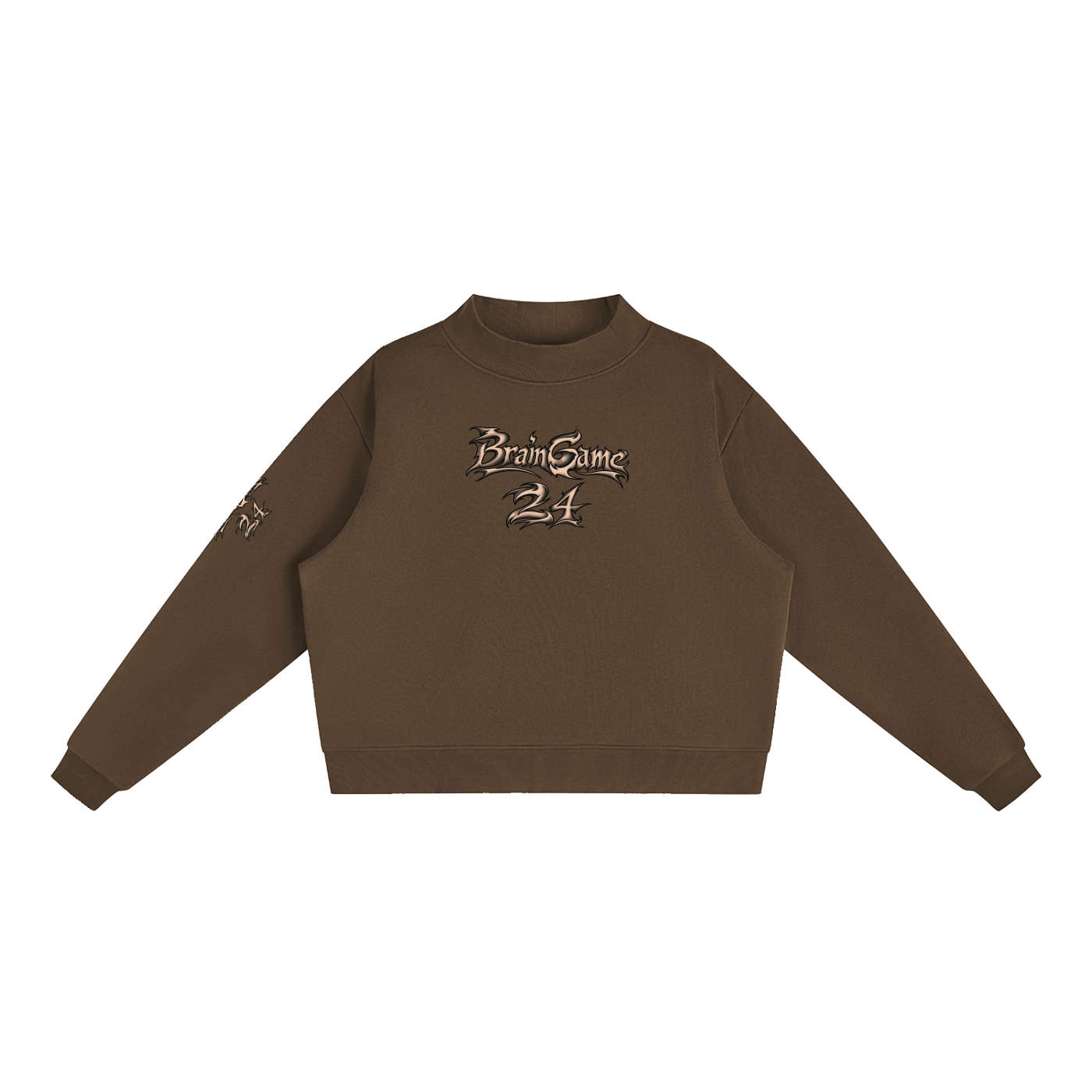 BG Essential “New Wave” Mock-Neck Crew