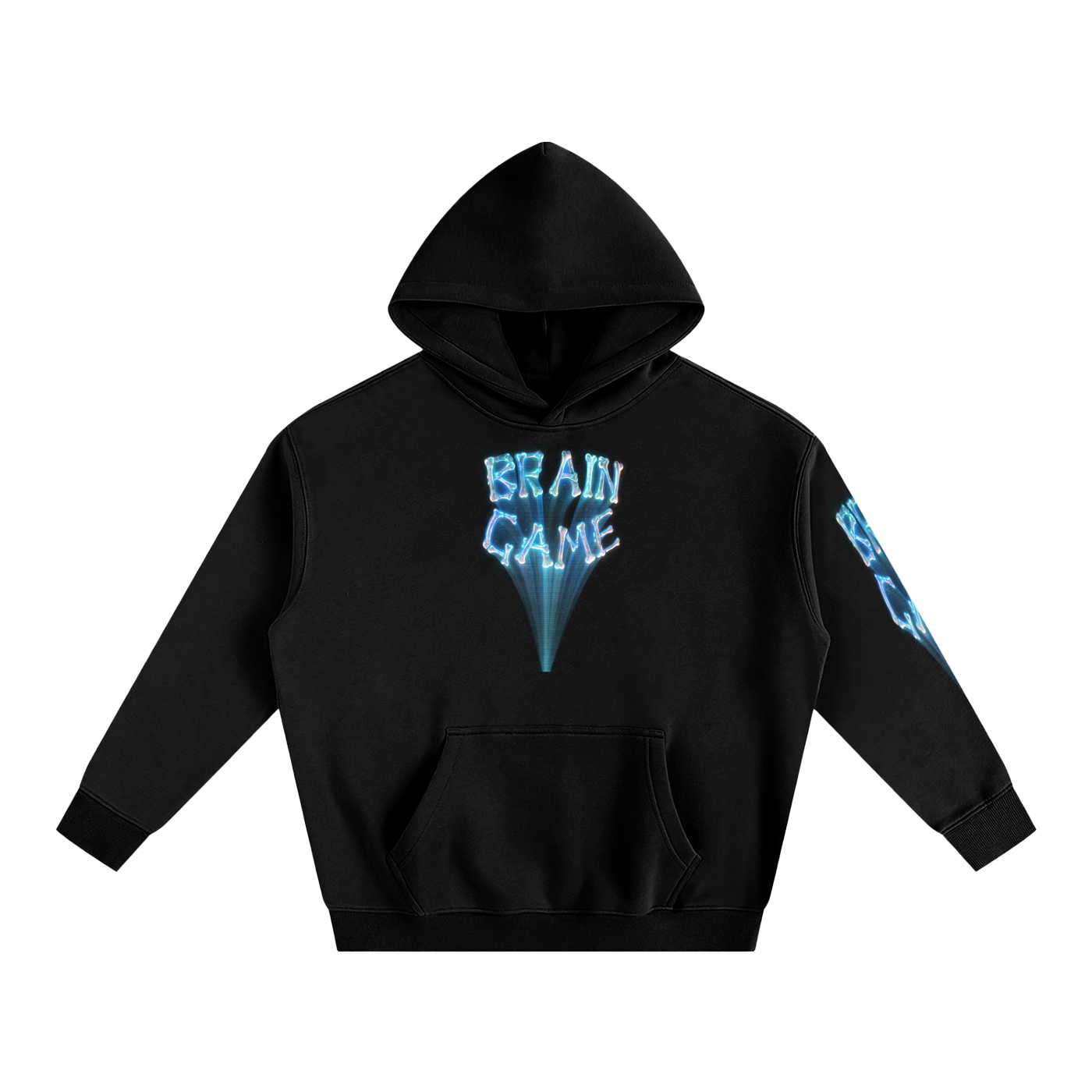 BG “Game Signal”  Oversize Fleeced Hoodie