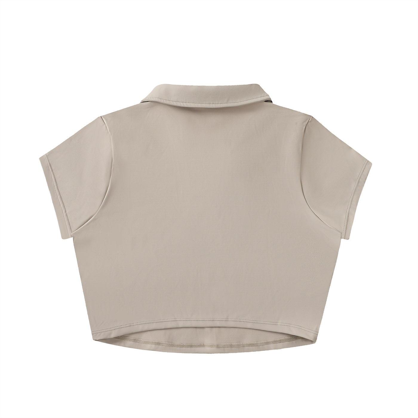 BG Women’s V-Neck Lapel Crop Top