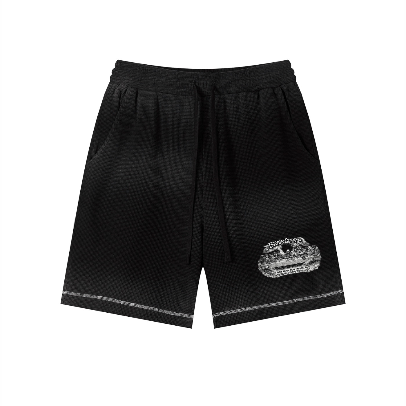 BG “First Supper” Waffle Shorts
