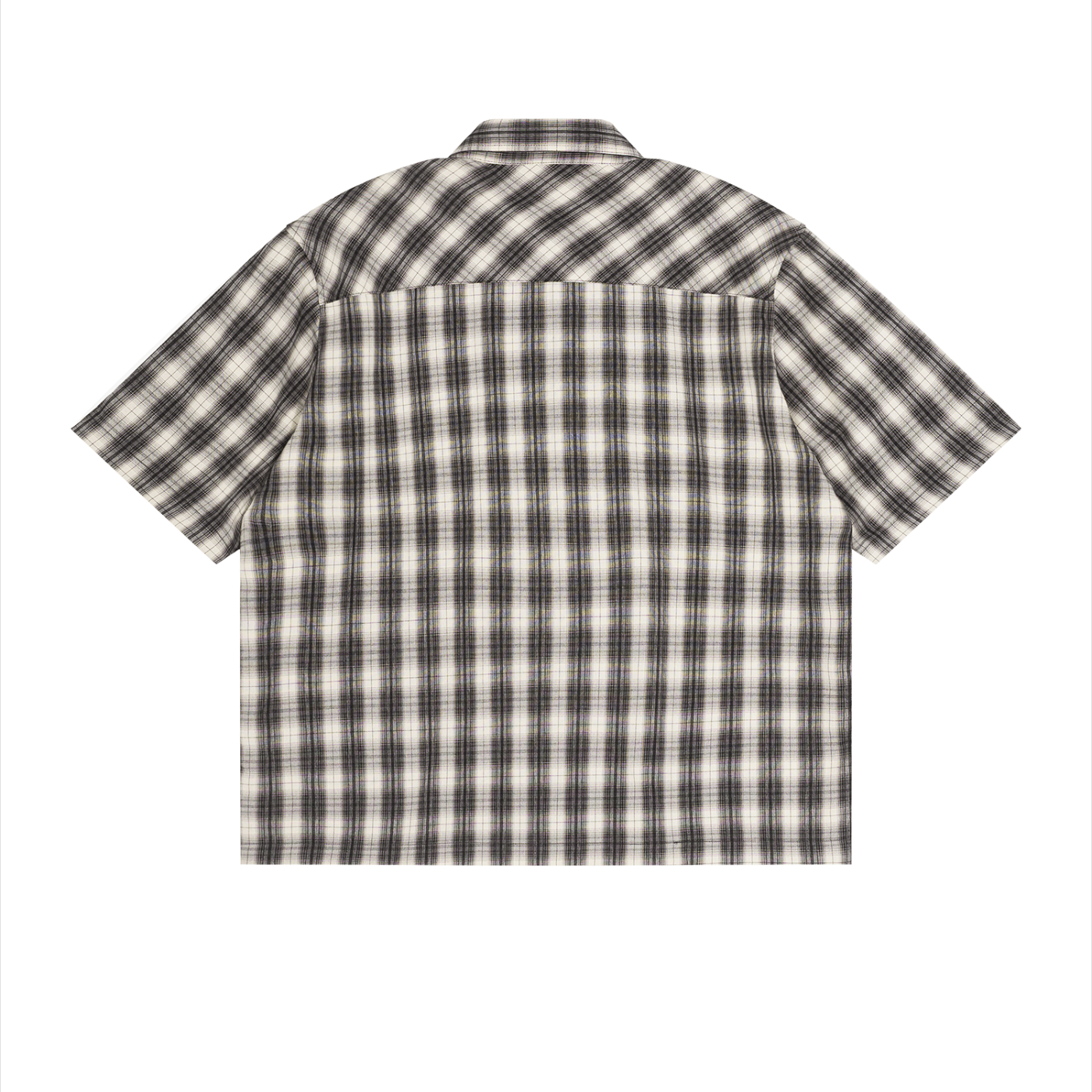 BG Plaid Short Sleeve Boxy Shirt