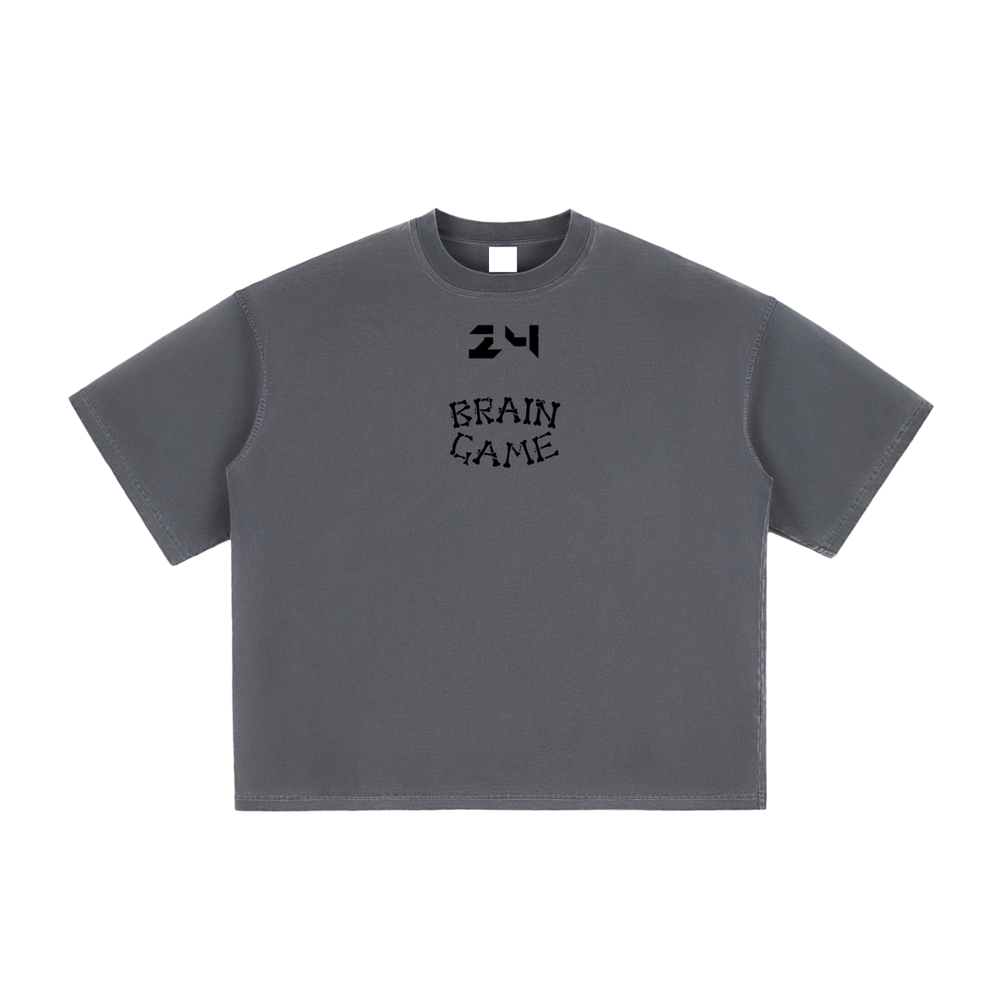 BG Vintage Washed T-Shirt(Boxy)