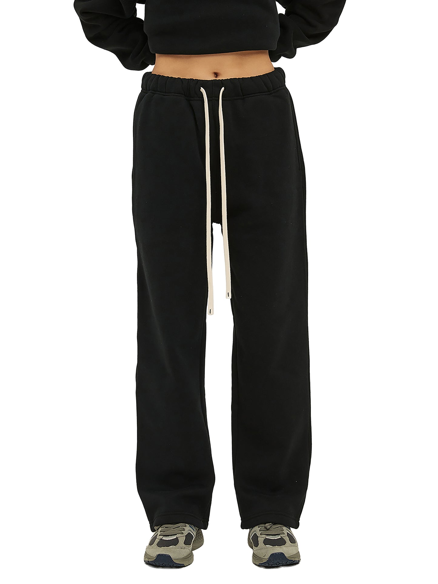 BG Color Fleece Unisex Straight Leg Pants